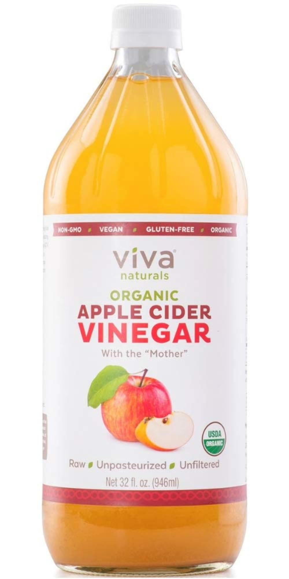 Organic Raw Apple Cider Vinegar (Plastic Bottle), The Mother of All