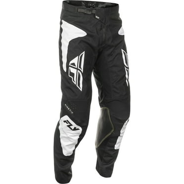 Fly Racing Men's Kinetic Sym Pants (Black/White, US 38)