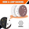 thumbnail image 2 of unique 125mm Sanding Discs Mixed Grit 40/60/80/100/120/150/180/240 Sanding Paper 80 Pieces 8 Holes Sanding Disc For Orbital Sander, 2 of 5