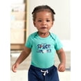 thumbnail image 3 of Gerber Baby Boy Onesies Bodysuit, Shirts, Shorts & Pant Outfit Set, 4-Piece, Newborn - 24 Months, 3 of 11