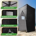 thumbnail image 3 of Wakeman Outdoors Pop Up Privacy Tent for Camp Toilet or Pool Cabana, Black, 3 of 6