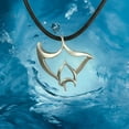 thumbnail image 2 of Manta Ray Necklace Pewter Pendant- Manta Ray Gift for Women and Men, Stingray Necklace, Gifts for Divers, Sea Life Jewelry for Divers, Stingray Charm, 2 of 11