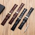 thumbnail image 2 of Accesorios para relojes Correa de piel de vaca con capa para la cabeza Hebilla de reloj unisex Hebilla de reloj Correa de piel de bambú, 2 of 5