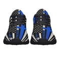 thumbnail image 5 of Back The Blue Police Shoes Women's Fashion Sneakers Tennis Running Shoes for Men Women Black Size 10.5, 5 of 7