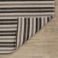 thumbnail image 4 of Ticking Stripe Black/Ivory Handwoven Indoor/Outdoor Rug, 4' x 6', 4 of 6