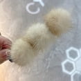 thumbnail image 3 of Fiudx Horquilla de Invierno, Pinza para El Pelo con Pompón, Elegante Pinza para Flequillo, Accesorio Versátil para Coleta, Cambio Rápido de Peinado, Ideal para Fiestas, Bodas y Escuelas, Solución par, 3 of 3