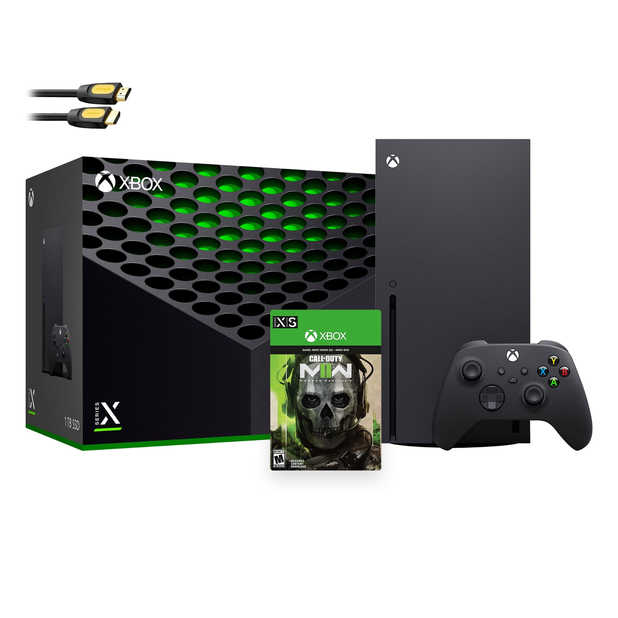 Microsoft Latest Xbox Series X Gaming Console Bundle 1TB SSD Black Xbox Console and Wireless Controller with Flight Simulator and HDMI Cable - Walmart.com