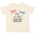 thumbnail image 3 of Inktastic Gender Reveal He or She Boys or Girls Toddler T-Shirt, 3 of 5