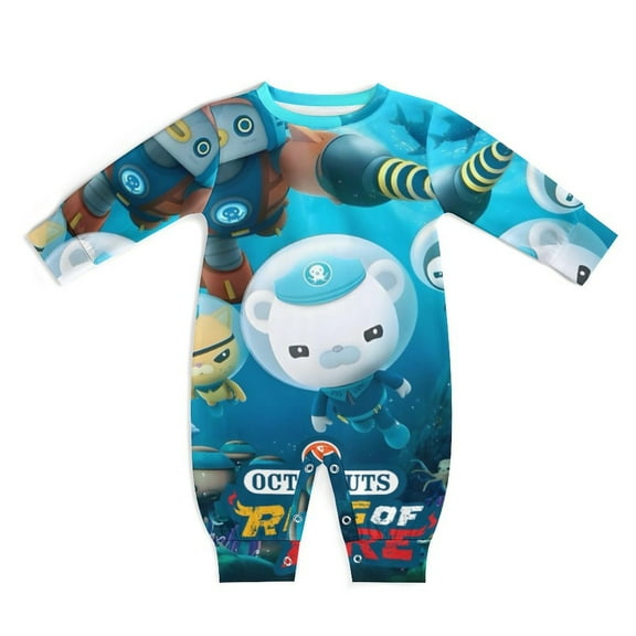 The Octonauts Unisex Baby Boy Girl Rompers Long Sleeve Infant Jumpsuits Babies' Outfits Fall Winter Clothes 0-3M