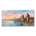 thumbnail image 3 of Mintura Obra de arte hecha a mano de gran tamaño Pintura al óleo pintada a mano sobre lienzo La hermosa ciudad costera Arte de pared moderno para decoración del hogar, 3 of 5