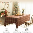 Christmas Rectangle Table Cloth, Checkered Tablecloth, Wrinkle Free