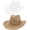 White+camel, variant on Men & Women's Summer Cowboy Cowgirl Straw Hat Hollow Out Woven Roll Up Wide Brim Hat