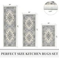 thumbnail image 3 of Kitchen Rugs and Mats, Yamaziot Kitchen Rug and Runners Set of 3 for Farmhouse Floor, Washable Non Slip Runner Rug for Hallway Laundry Room Carpet, 20"x32"+20"x47"+20"x59", 3 of 5