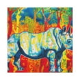 thumbnail image 3 of "Rhinoceros in Rococo" - Canvas, 3 of 25