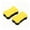 Yellow, variant on Under 1$ Product! 2 Pack Blackboard Eraser, Dual-Layer Premium Chalkboard & Dry Erase Sponge Eraser, Efficient Low-Dust Streak-Free Wiping for Home, Office & Whiteboard Surfaces