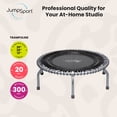 thumbnail image 2 of JumpSport 350 PRO Fitness Trampoline, Cardio Workout Equipment, 39", Graphite, 2 of 12