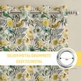 thumbnail image 6 of Vintage Flowers Kitchen Curtains Window Panels, Spring Yellow Green Floral Country Leaves Birds Insulated Window Treatment Curtain, Grommet Curtains for Bedroom/Living Room, 2 Piece 42"Wx84"L, 6 of 8