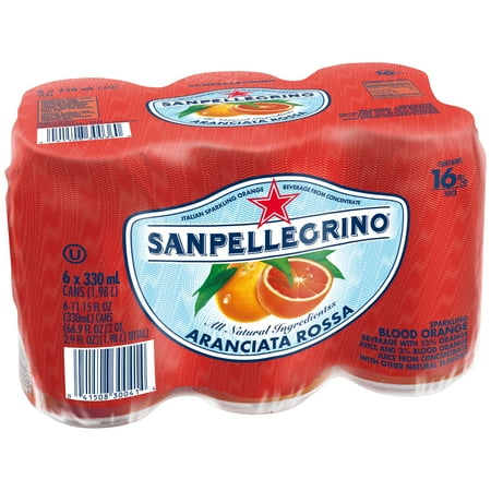 SANPELLEGRINO Blood Orange Sparkling Fruit Beverage 24-11.15 fl. oz. Cans
