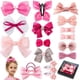 thumbnail image 1 of Juego de pinzas para el pelo LMYMHMLM, 18 unidades, lazos rosas para niñas, 1 of 7