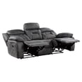 thumbnail image 4 of Lexicon Madrona Hill Traditional Microfiber Double Reclining Sofa in Gray, 4 of 8