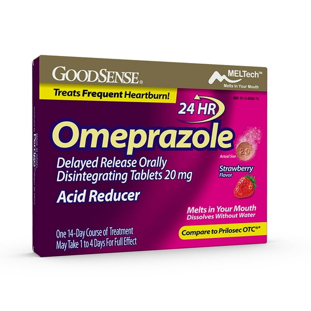 GoodSense Omeprazole Delayed Release Orally Disintegrating Tablets, 20 ...