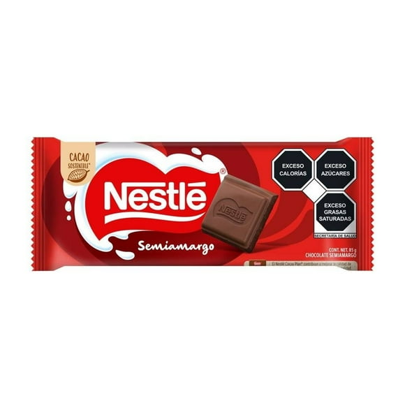 Chocolate Tabletas Nestlé semiamargo 85 g