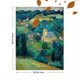 thumbnail image 3 of Qisvanset 12x16 Inch Ukrainian Woman Butterfly Flower Bird Canvas Print Wall Art, 3 of 5