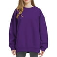 thumbnail image 3 of Pxiakgy Vente Chaude!! Sweatshirts Oversize pour Femmes, Sweats à Capuche, Pulls Col Rond, Hauts Décontractés, Tenues de Mode Printemps Automne, Vêtements de Sport 2025, Veste Sweat-Shirt, Pantalon Violet m, 3 of 9