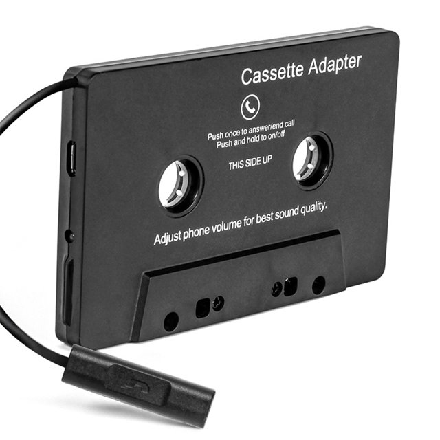Adaptador de casete BT para automóvil con audio estéreo Cinta de caset yeacher estándar
