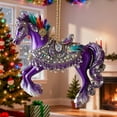 thumbnail image 6 of DAMAI Horse Christmas Ornaments 2025, Vintage Farm Animal Hanging Ornaments, Christmas Tree Hanging Ornament Xmas Decorations for Horse Lovers Horses Xmas Tree Ornament, 6 of 8