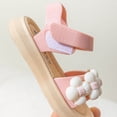 thumbnail image 7 of ZHOGXU Toddler Girls Sandals Fashionable Flower Sweet Soft Bottom Waterproof Indoor Outdoor Casual Comfortable Beach Sandals,Pink,4-4.5 Years, 7 of 7