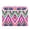 Rainbow Ikat, variant on 40L Lidded Home Storage Bins Foldable Storage Box with Handle for Home Bedroom Closet, Purple Bones Printed