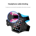 thumbnail image 3 of Waterproof Phone Arm Strap Cover for Phones Under 6.4" Adjustable Shoulder Strap rose Red, 3 of 5