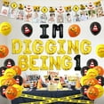 thumbnail image 2 of Construction 1st Birthday Party Decoration for Boys Im Digging Being 1 Birthday Decor Dump Truck Decors for 1 Year Old Boys with Construction Bday Photo Banner Cake Topper High Chair Banner, 2 of 6
