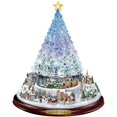 thumbnail image 1 of Escultura de árbol de Navidad giratoria, adornos de tren, pegatinas para ventanas, decoración navideña, adornos para colgar muñecas, A, 1 of 5
