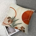 thumbnail image 7 of Boho Summer Outdoor Pillow Covers, Burnt Orange Leaf Decor Throw Pillows for Couch Bed, Modern Abstract Plant Indoor Farmhouse Decorative Pillowcase Cushion Cover, 7 of 7