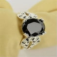 thumbnail image 2 of HOOUN Fashion 925 Silver Rings for Women Men Cubic Zirconia Wedding Jewelry Party Ring-7-#1, 2 of 2