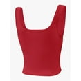 thumbnail image 4 of Women's Square Neck Crop Top Basic Sleeveless Fitted Tank Top Casual Cami, 4 of 5