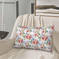 thumbnail image 5 of Goofa Rose Flowers Pattern Pillow Case – Plush & Soft Cushion Cover, Hypoallergenic Throw Pillow Case for Comfortable Sleep with Envelope Closure-14"x20", 5 of 6