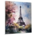 thumbnail image 2 of Designart "The Splendid Eiffel Tower in Paris V" City Paris Metal Art Print, 2 of 5