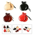 thumbnail image 2 of 2 Pcs Flamenco Dance Castanets with String Spanish Castanet Hand Percussion Instrument Musical Toy for Kids Adults, 2 of 8