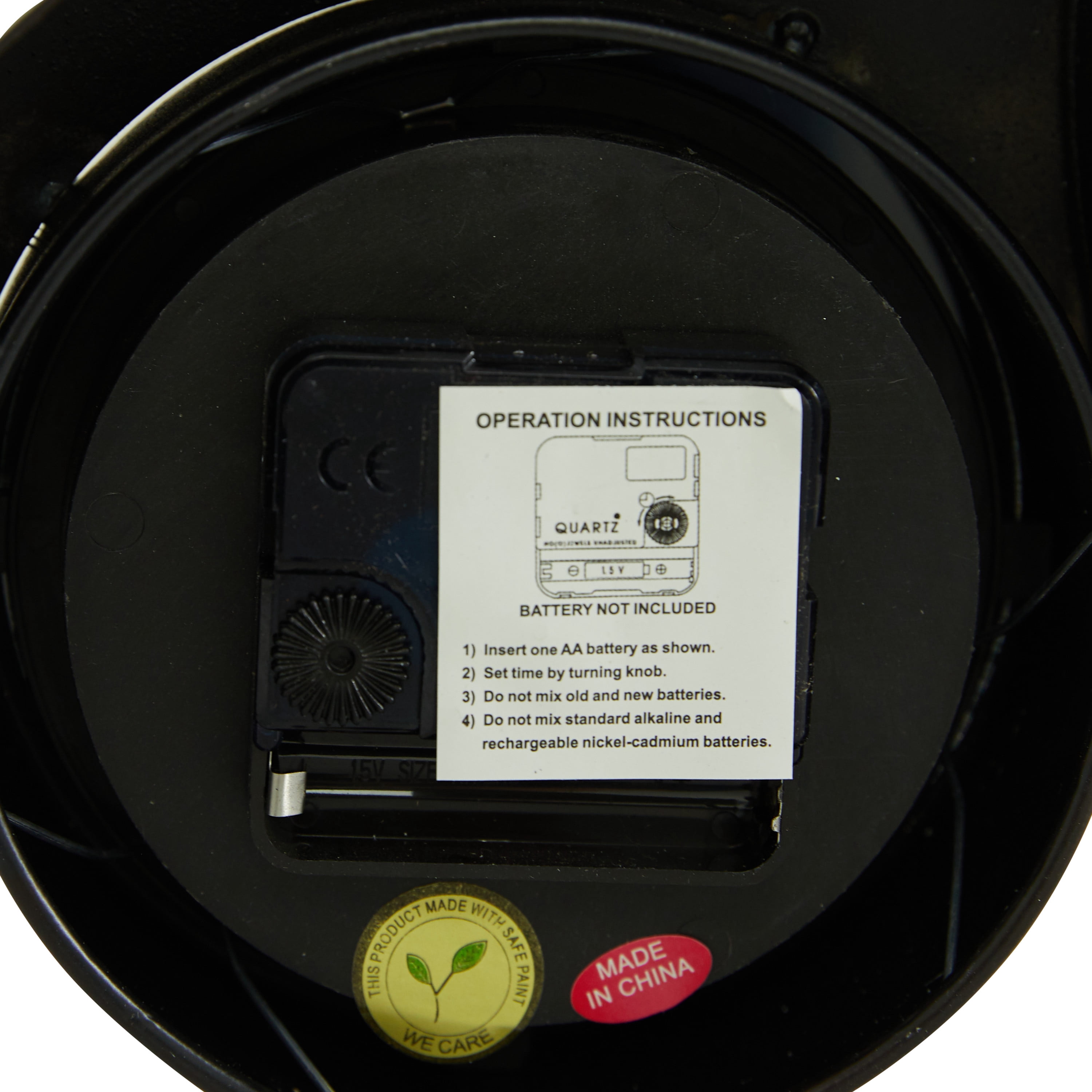 DecMode 8" Black Metal Bike Scooter Clock, Set of 2
