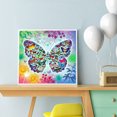 thumbnail image 4 of Cuadros Decorativos 5D diamante pintura mariposa DIY taladro redondo mosaico Likrtyny embutido en tela, 4 of 6