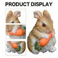 thumbnail image 4 of ICERUN 4Pcs Garden Statues,Resin Little Rabbit Sculpture Garden Art,Adorable Look Bunny Yard Decorations Outdoor,Style1, 4 of 5