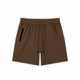 thumbnail image 3 of Kladzum Men's Running Shorts Elastic Drawstring Belt Solid Color Casual Shorts Lightweight Breathable With Pockets Summer Workout Gym Shorts S-2XL, 3 of 7