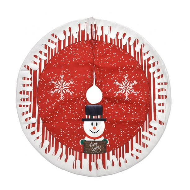 30.7 Inch Christmas Tree Skirt Red Christmas Tree Ornament Christmas