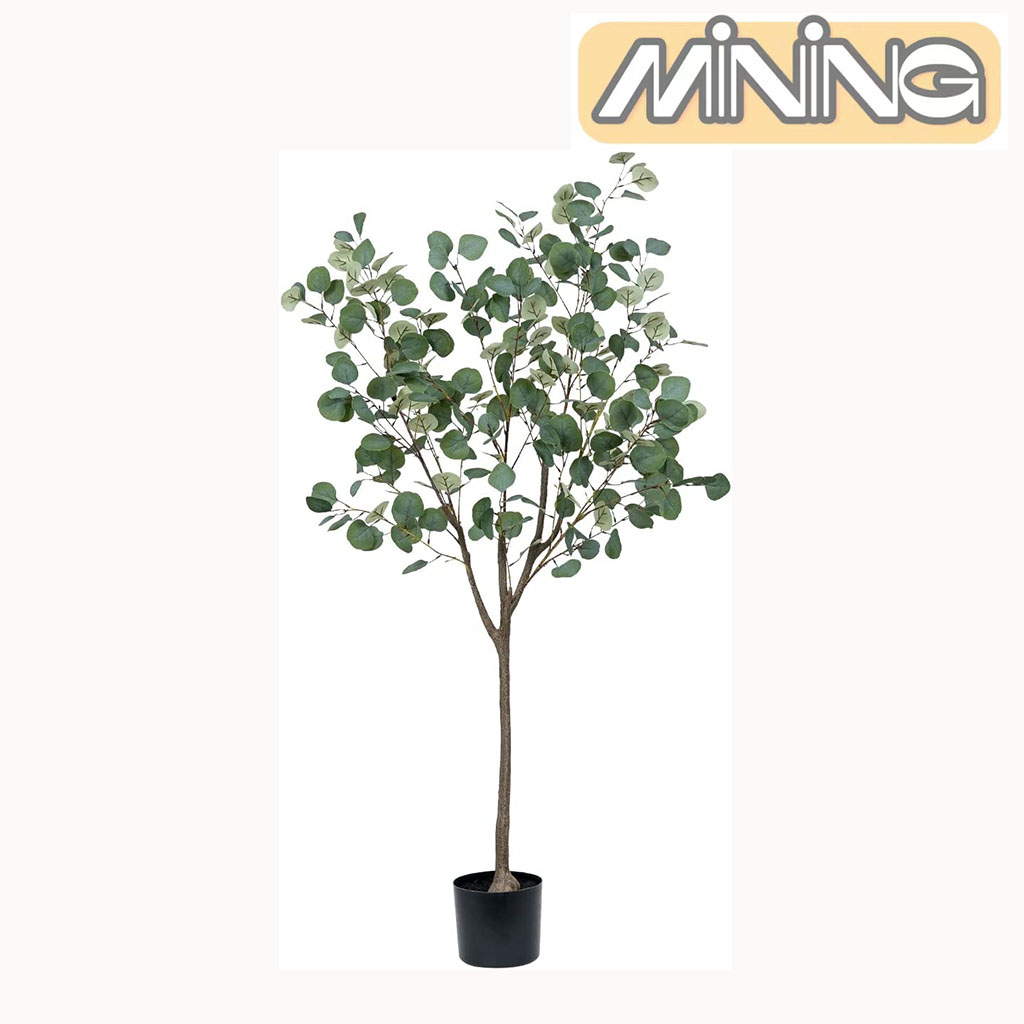 Artificial Plant Eucalyptus Tree Tall Faux Plants Indoor, Realistic