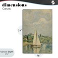 thumbnail image 4 of Stupell Industries Coastal Sailboat Beneath Swirling Clouds Canvas Art, 16 x 24, by Angie Hawke, 4 of 8
