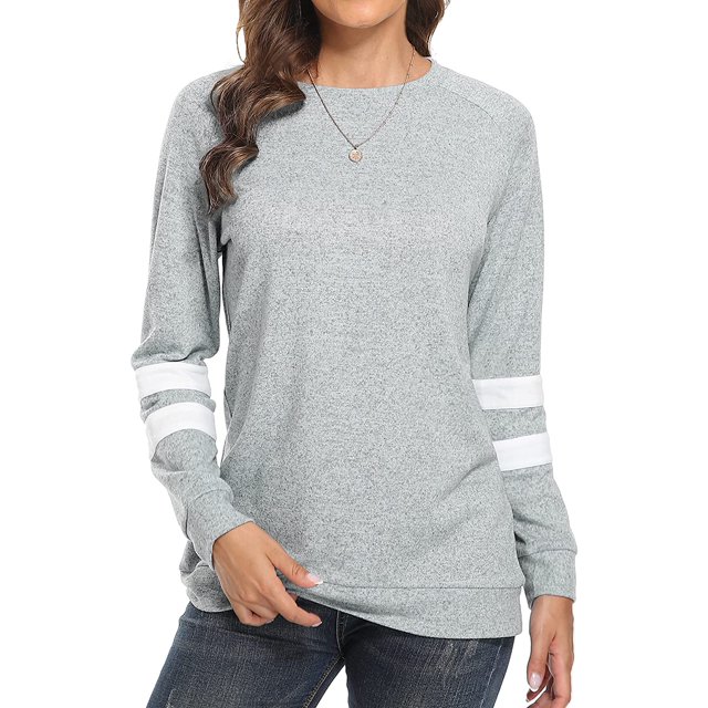 Sweat-shirts à Manches Longues pour Femmes Pull en Tricot