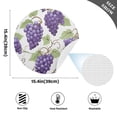thumbnail image 2 of Ryvnso Grapes Fruit Round Plate Mats Dining Table Placemat Set of 4 for Holiday Decoration, 2 of 7